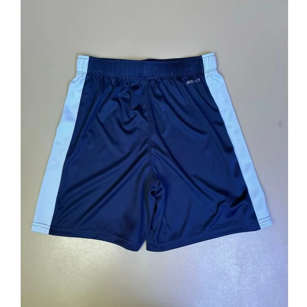 Youth Boys Nike Dri-FIT Basketball Shorts Size 12 Navy Blue White NWOT